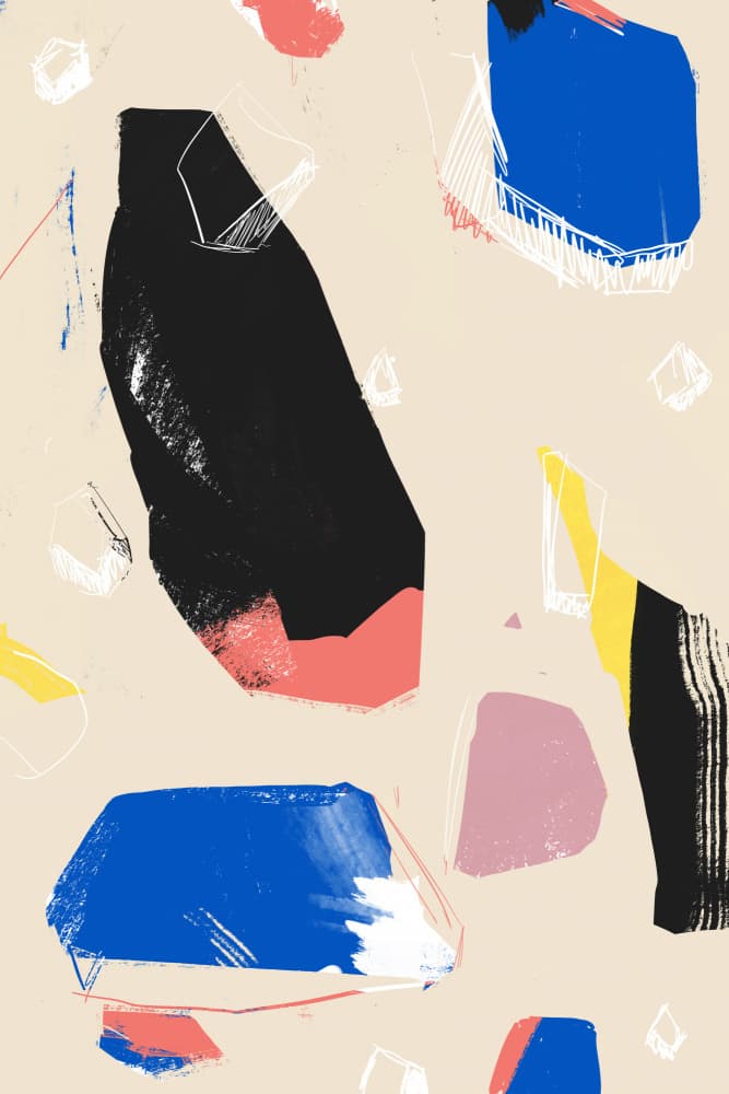 Modern Colorful Shapes by Jilli Darling — canvas wall art