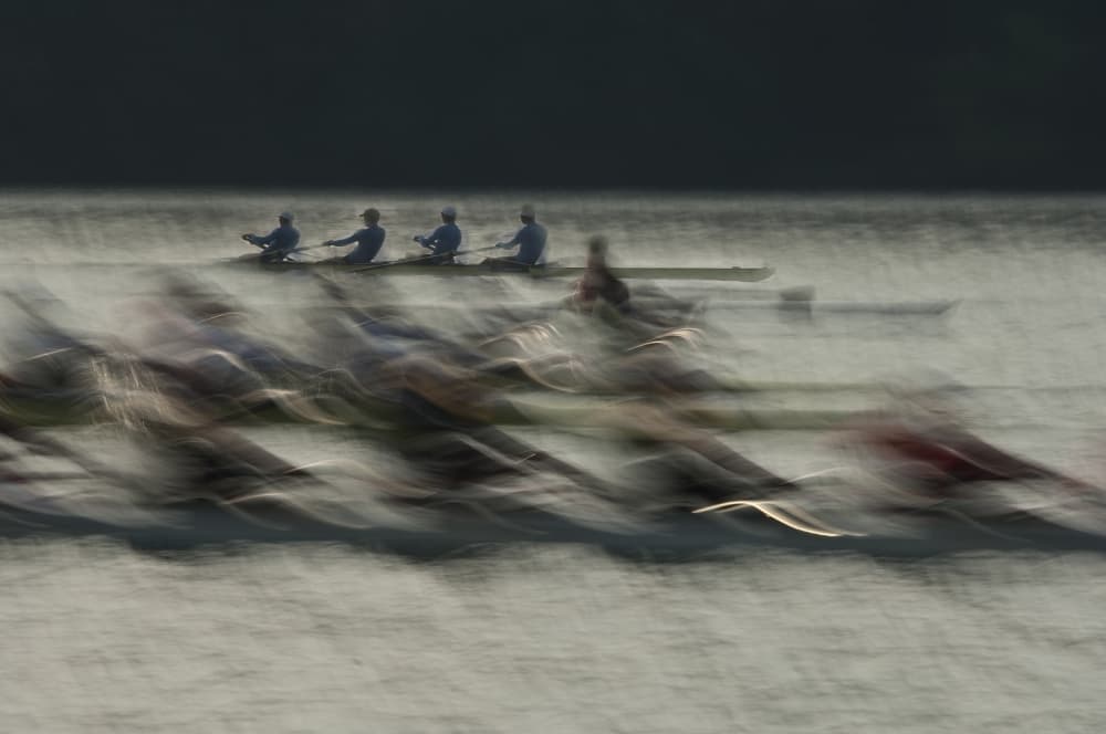 Rowing Race Blur by Milan Malovrh — canvas wall art