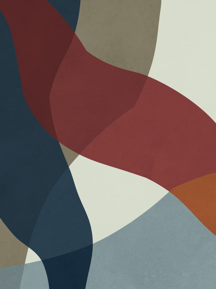 Flowing Color Abstraction by Vitor Costa — canvas wall art