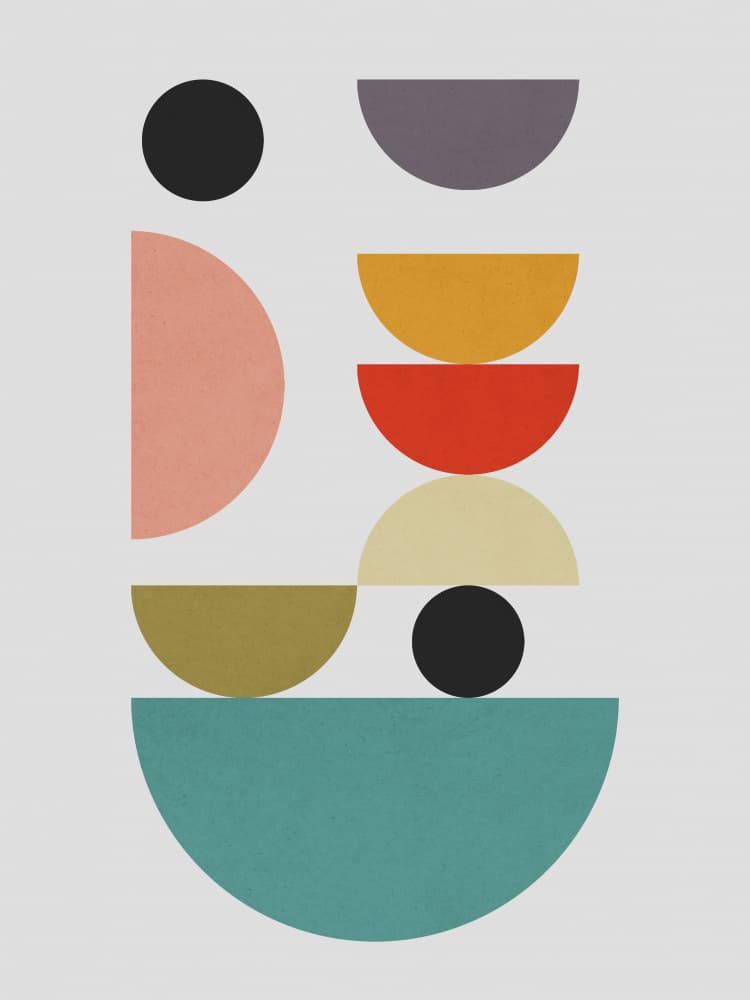 Geometric Shape Balance by Vitor Costa — canvas wall art