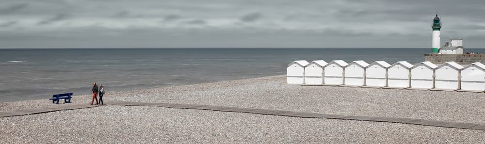 Pebble Beach Lighthouse Stroll by Gilbert Claes — canvas wall art