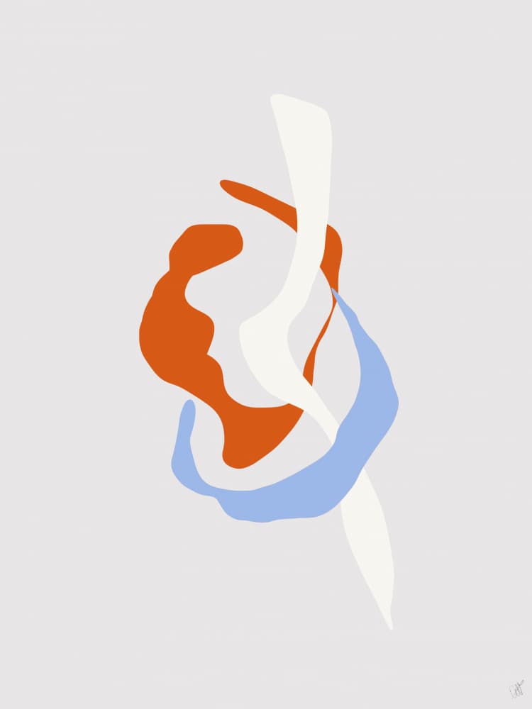 Fluid Organic Forms by Anne-Marie Volfova — canvas wall art
