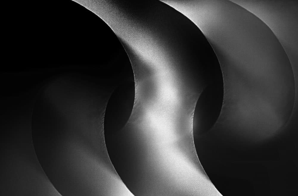 Elegant Flowing Curves by Jutta Kerber — canvas wall art
