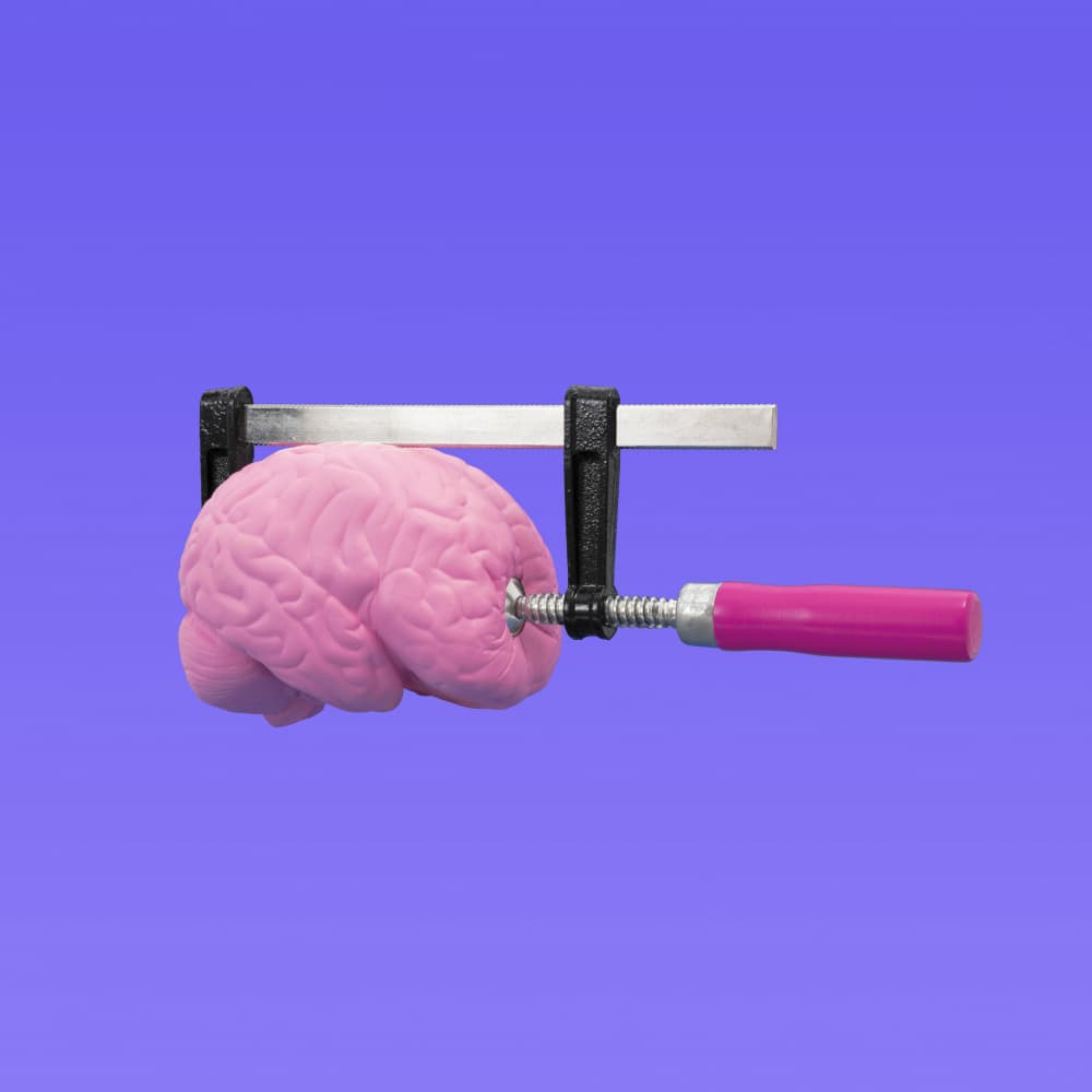 Brain Under Pressure by Julia Ramiro — canvas wall art