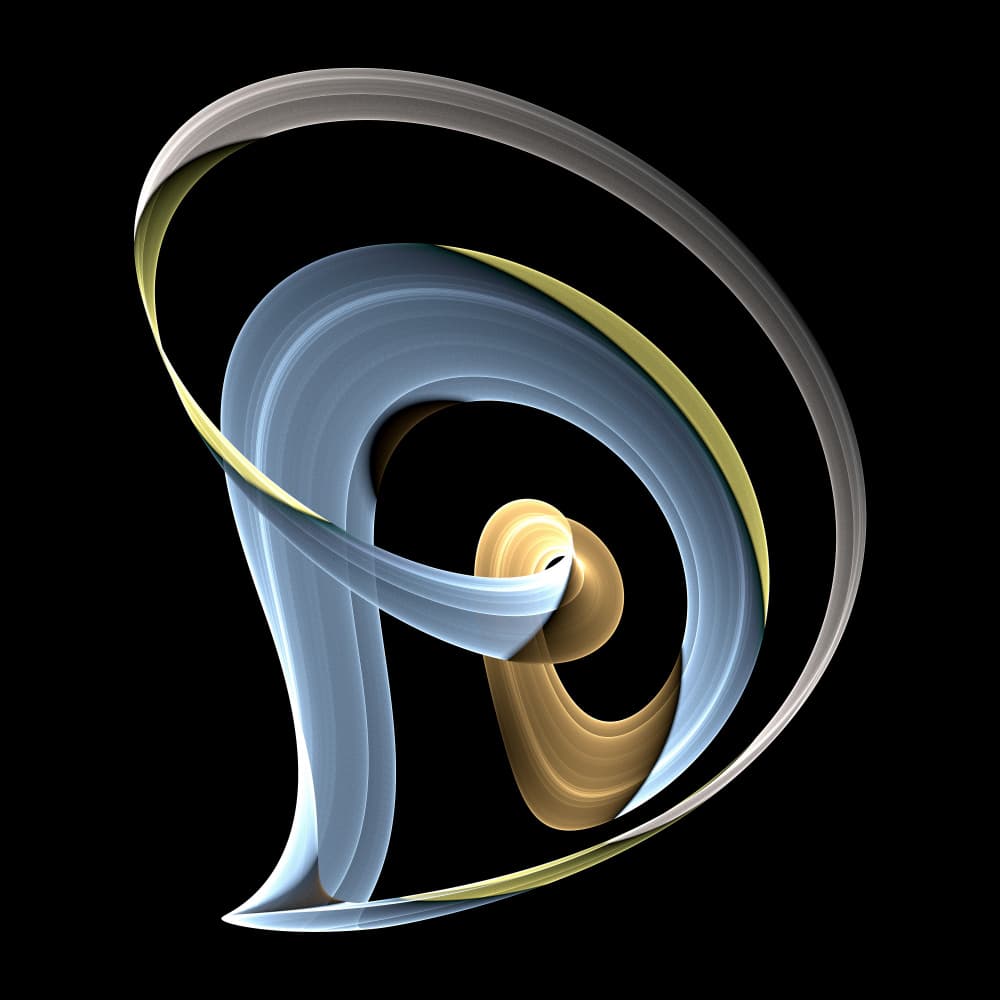 Ethereal Curving Forms by Mystic Number — canvas wall art