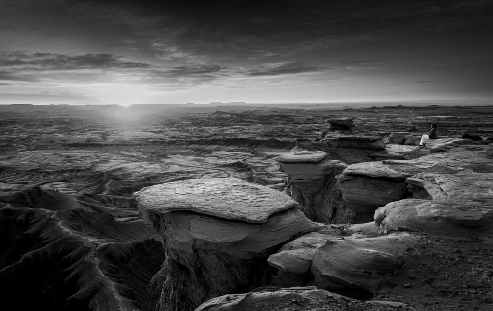 Dramatic Desert Vista by Bing Li — canvas wall art
