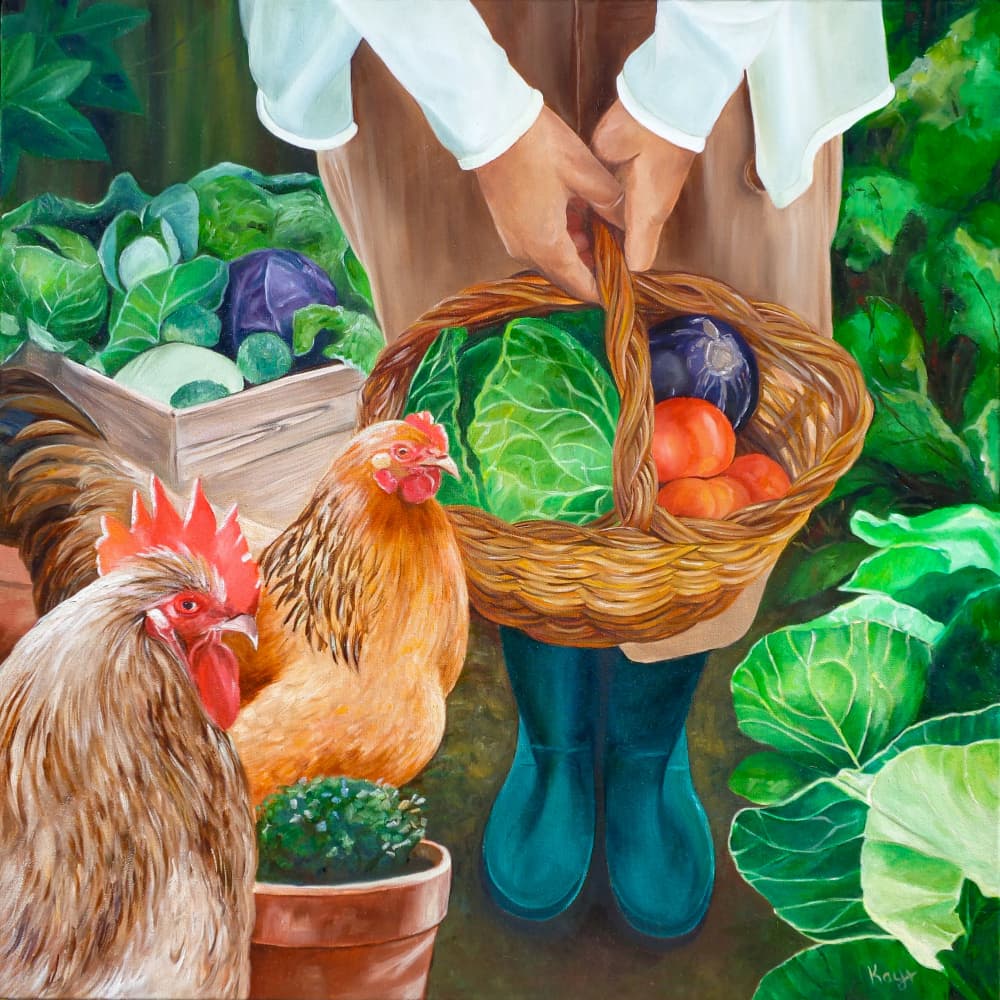 Fresh Garden Harvest by Kay Shanley — canvas wall art