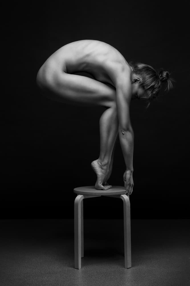 Balanced Nude Form by Anton Belovodchenko — canvas wall art