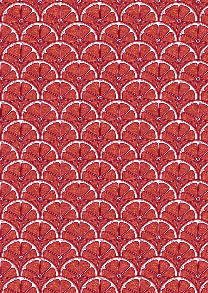 Vibrant Citrus Pattern by Olena Kovalova — canvas wall art