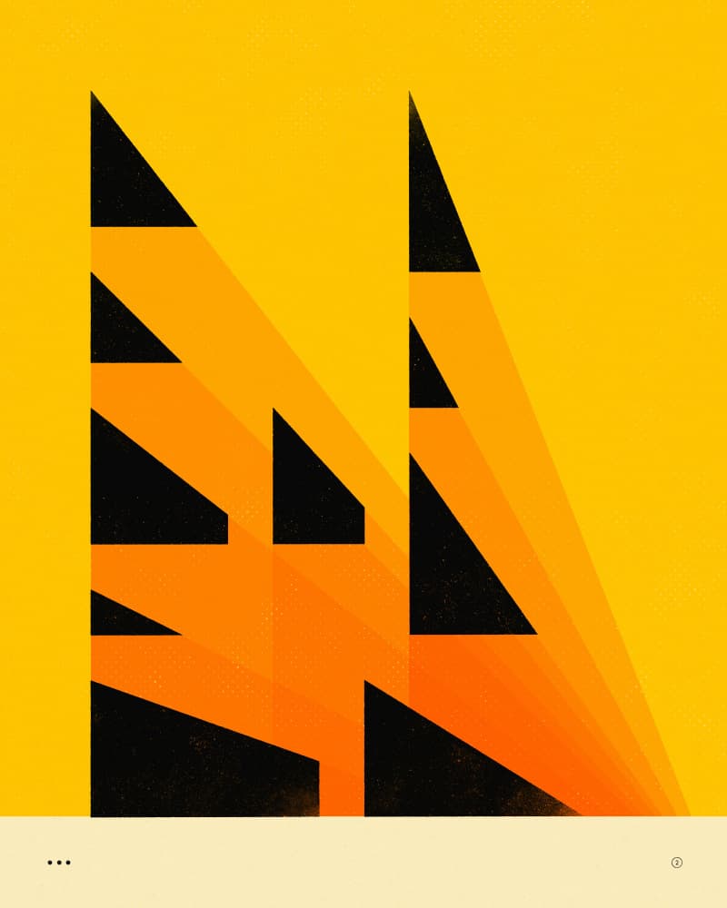 Golden Hour Geometry by Jazzberry Blue — canvas wall art