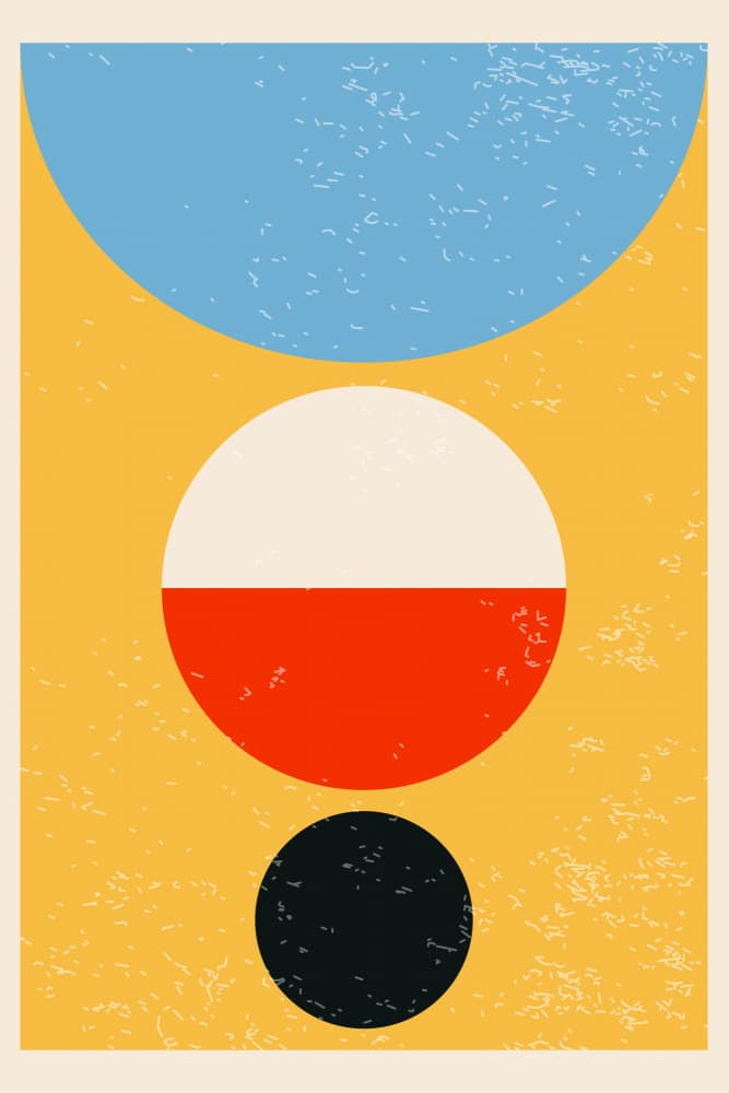 Geometric Color Balance by jay stanley — canvas wall art