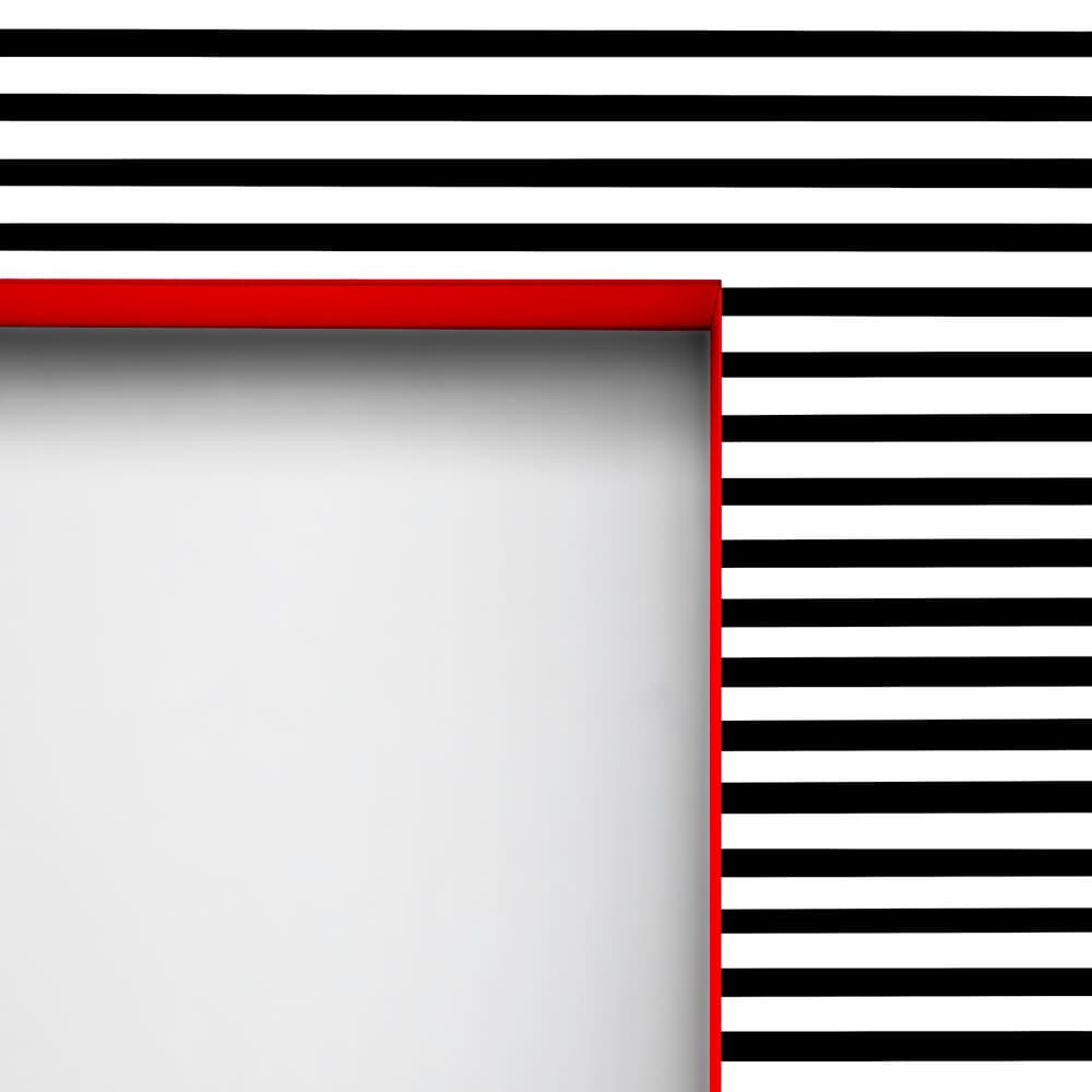Bold Stripes Red Edge by Gilbert Claes — canvas wall art