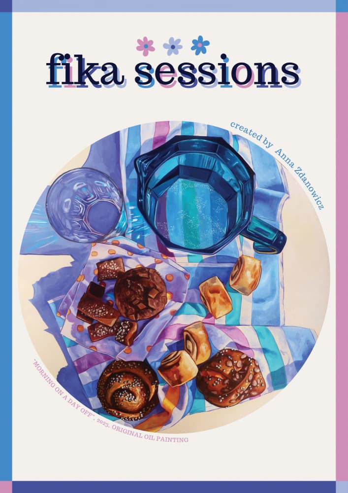 Cozy Fika Morning by Anna Zdanowicz — canvas wall art