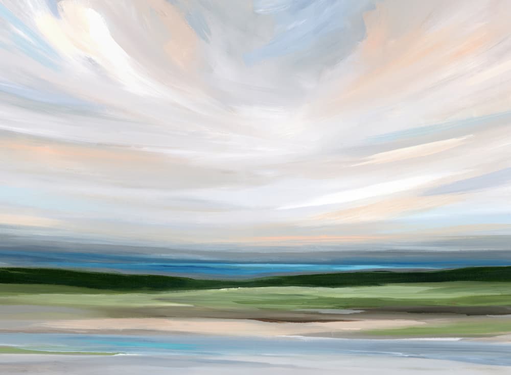 Tranquil Abstract Landscape by Nicole Walsh — canvas wall art