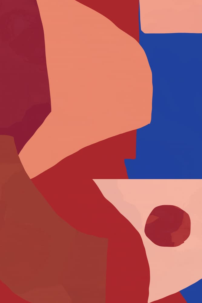 Bold Abstract Forms by cartissi — canvas wall art