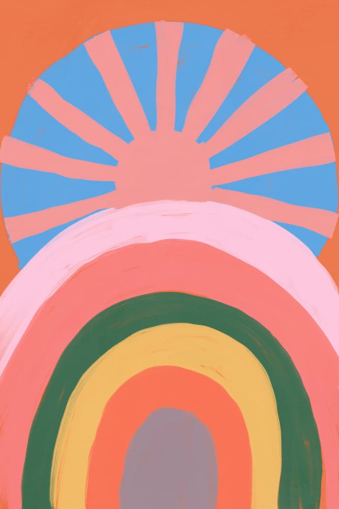 Joyful sunrise by Treechild — canvas wall art