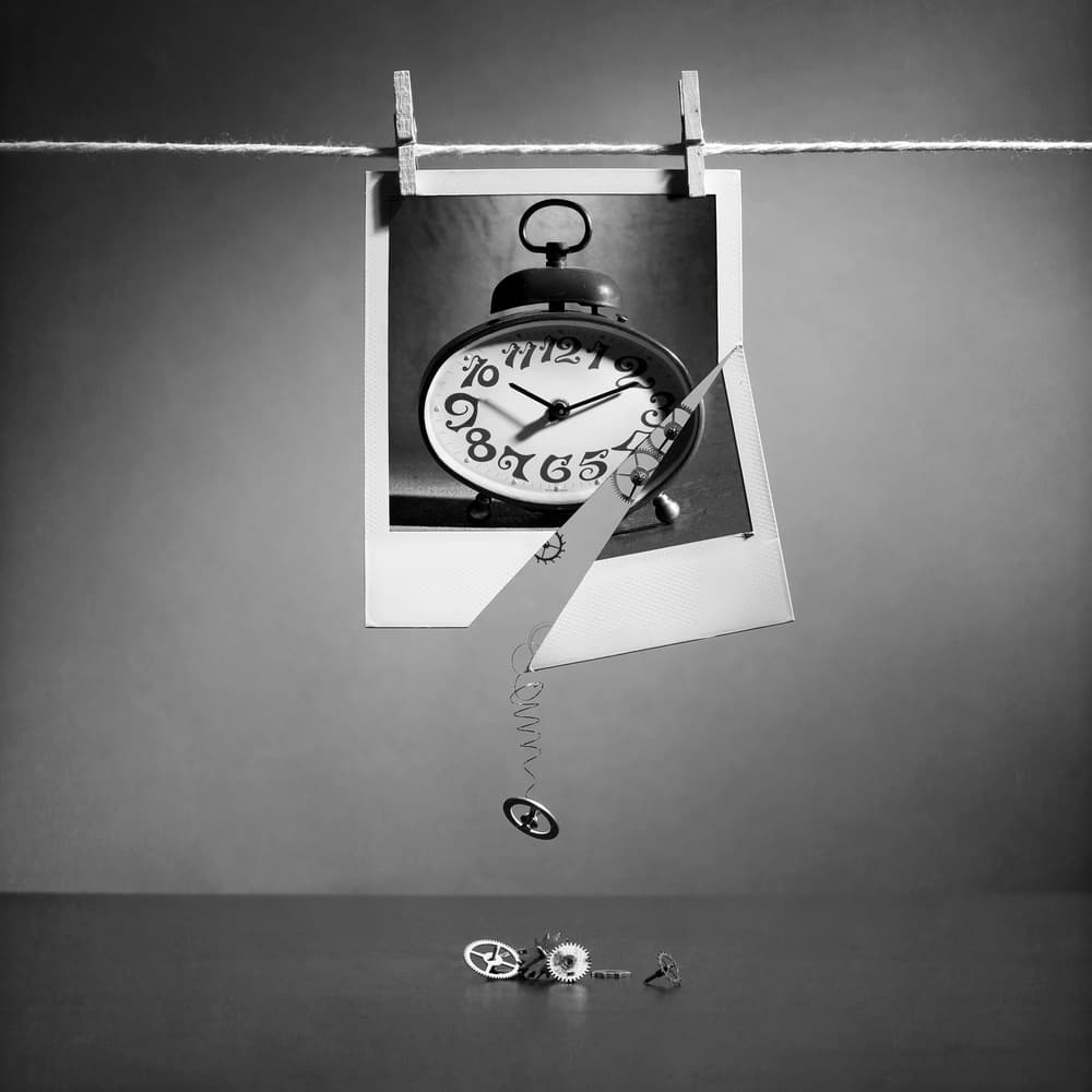 Broken Timepiece Photo by Victoria Glinka — canvas wall art