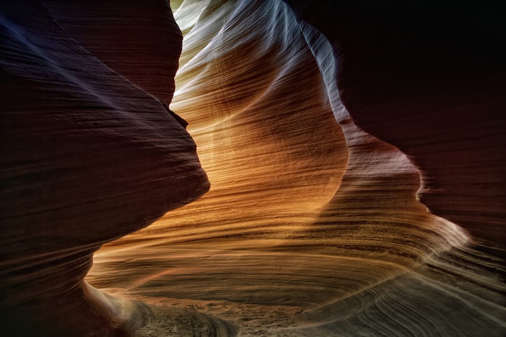 Flowing Sandstone Canyon by Yvette Depaepe — canvas wall art