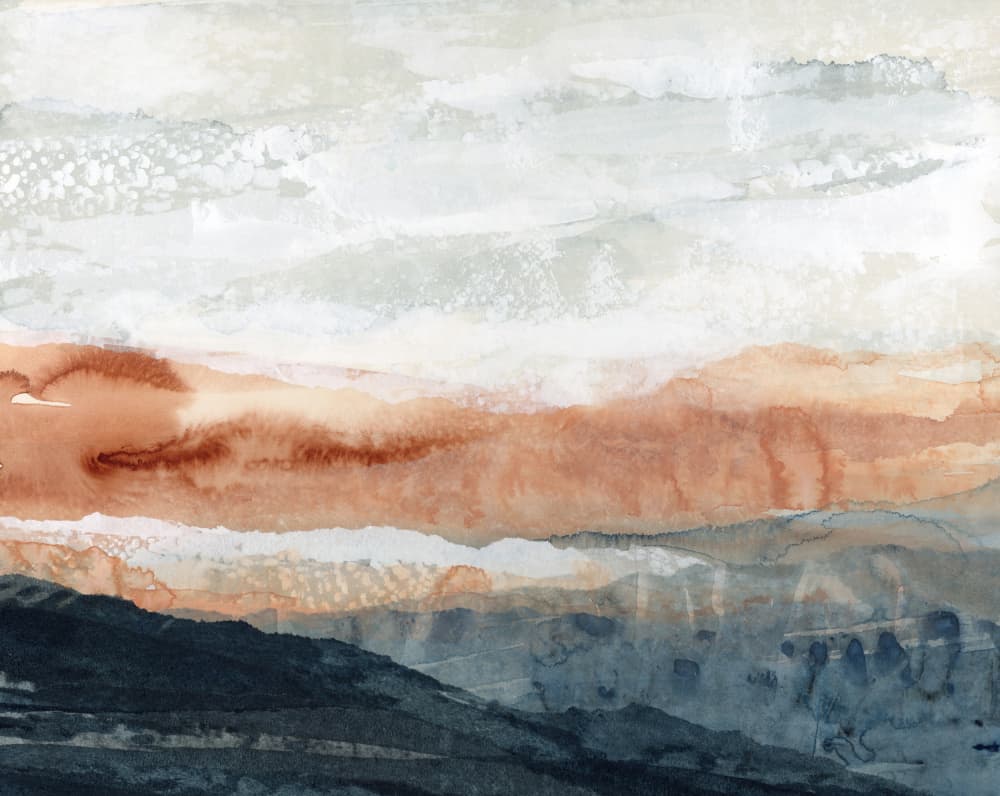 Earthy Horizon Abstract by Lara Eckerman — canvas wall art