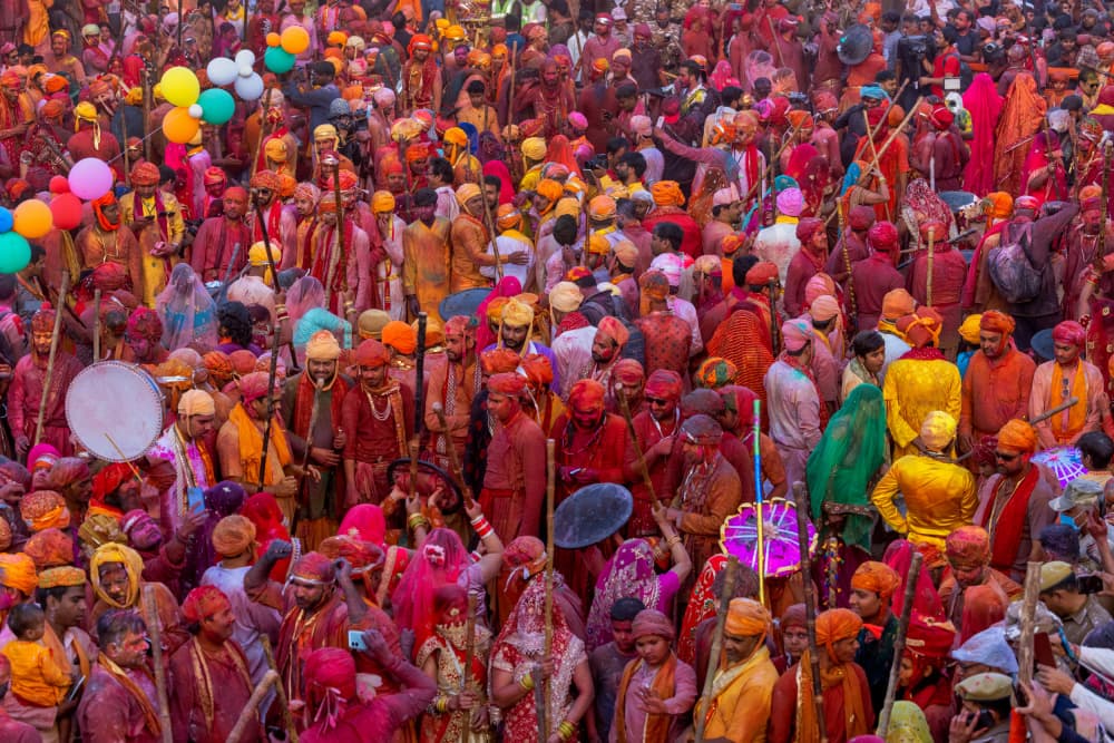 Vibrant Indian Festival by Azim Khan Ronnie — canvas wall art
