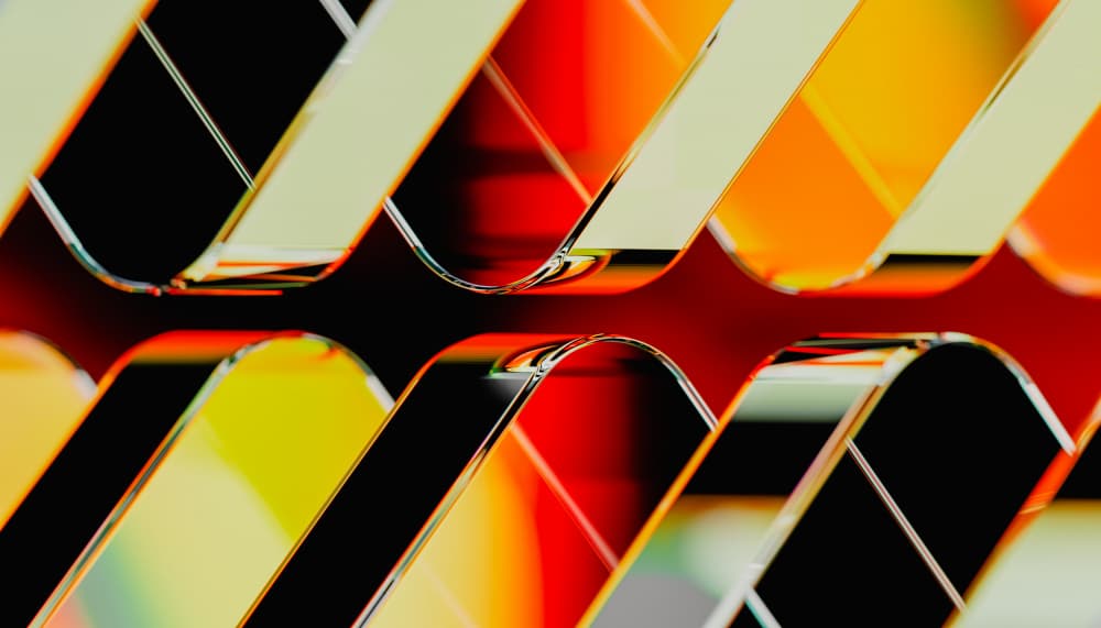 Vibrant Geometric Flow by Javier Pardina — canvas wall art