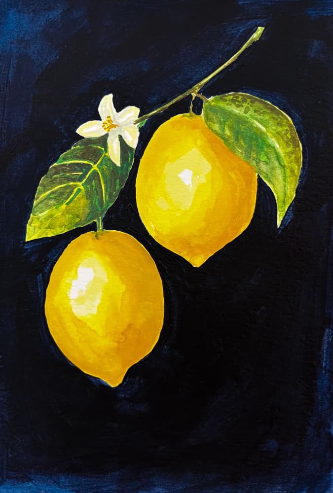Vibrant Lemons by Madison Phipps — canvas wall art