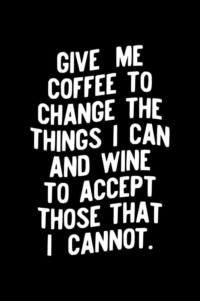 Coffee Wine Wisdom by Brett Wilson — canvas wall art