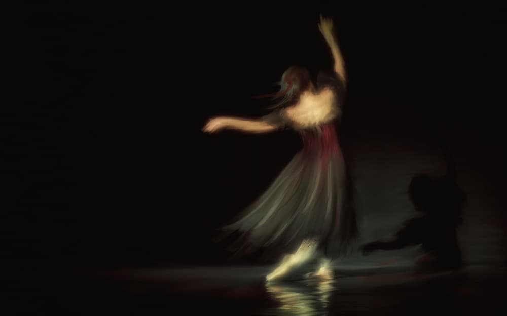 Dancing Shadow Play by Charlaine Gerber — canvas wall art