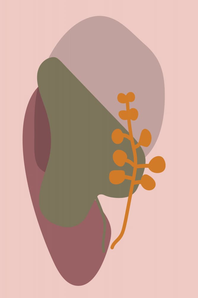Earthy Abstract Botanicals by Dina Dankers — canvas wall art