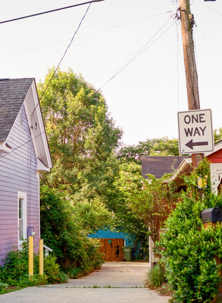 One Way Alley Path by Bethany Young — canvas wall art