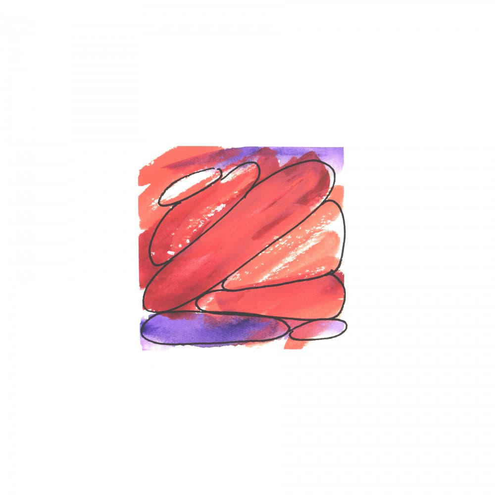 Vibrant Organic Shapes by Sonia Pal — canvas wall art
