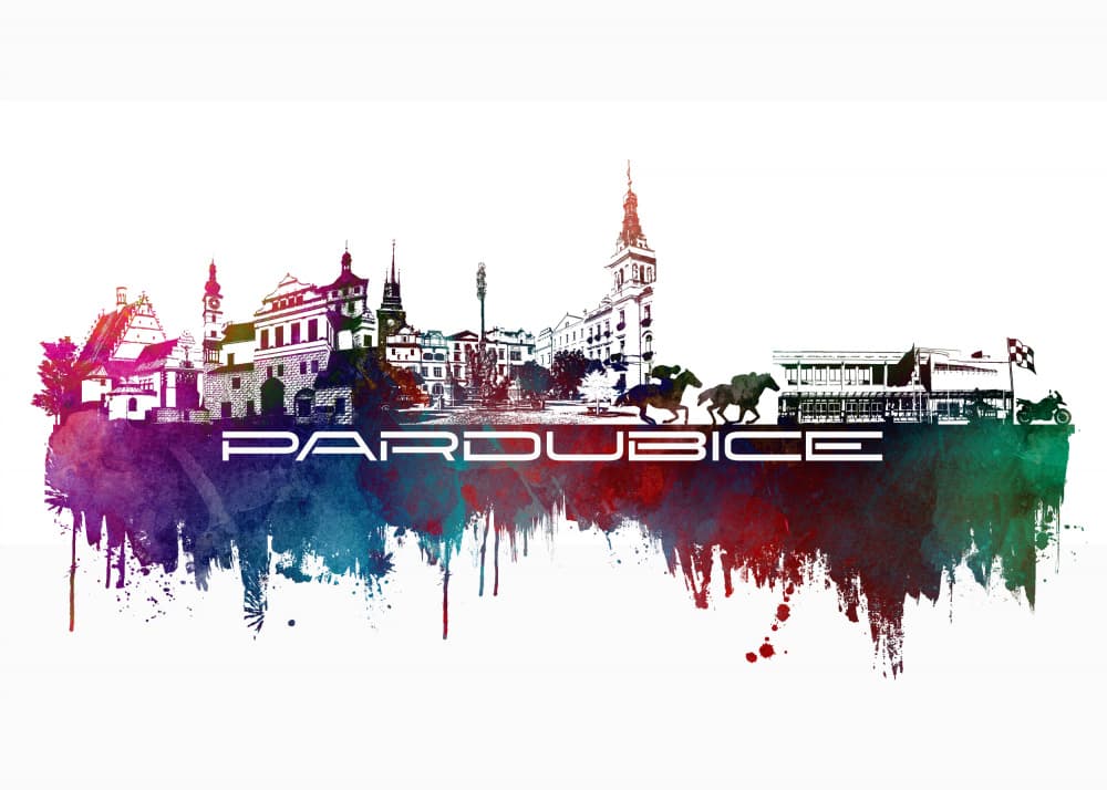Pardubice City Racing Horses by Justyna Jaszke — canvas wall art
