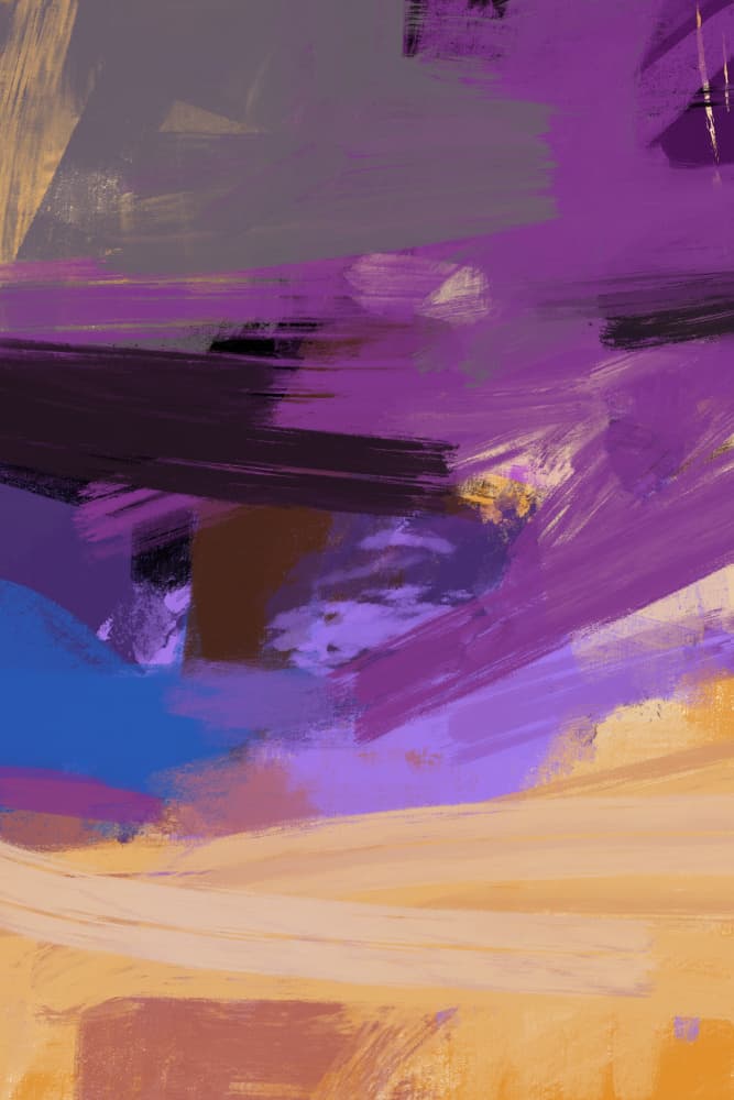 Purple Blue Dreamscape by Simona Gocan — canvas wall art