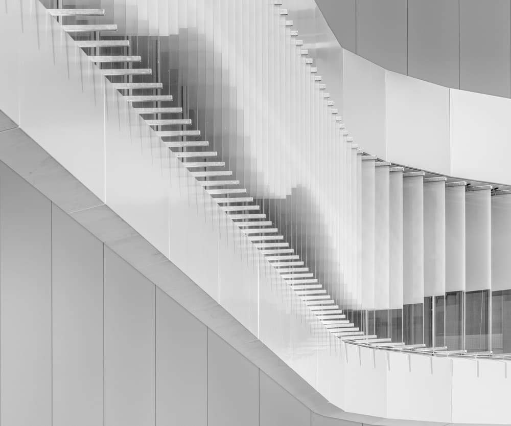 Modern Geometric Staircase by Theo Luycx — canvas wall art