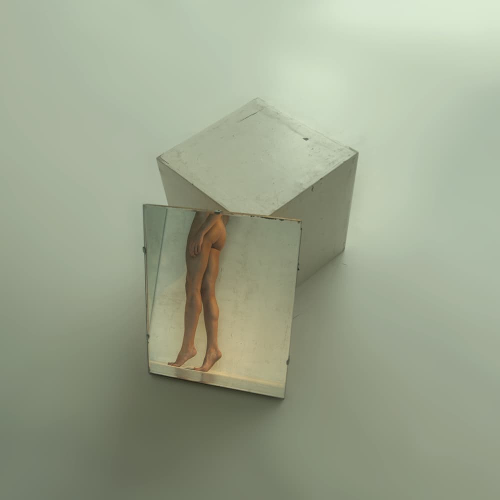 Nude Legs Reflection by Yaroslav Vasiliev-Apostol — canvas wall art