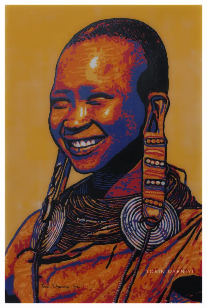 Joyful African Smile by Tosin Oyeniyi — canvas wall art