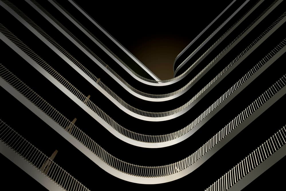 Modern Architectural Curves by Greetje van Son — canvas wall art