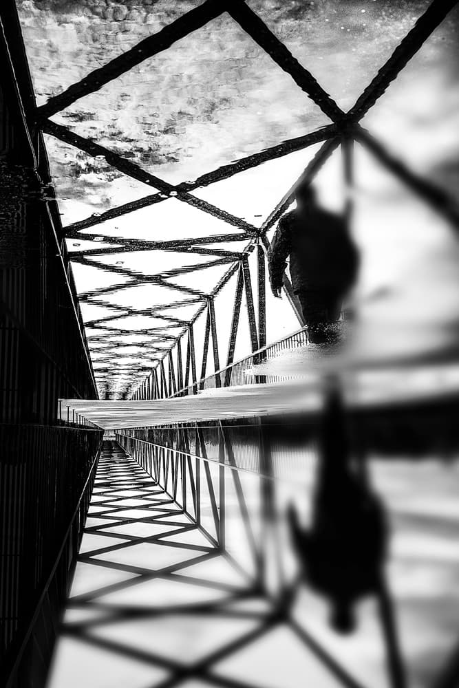 Blurred Reflection Bridge by Paulo Abrantes — canvas wall art