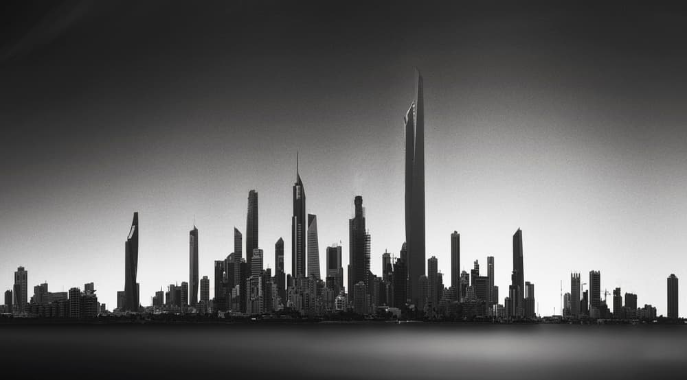 Modern City Skyline by Ahmed Thabet — canvas wall art