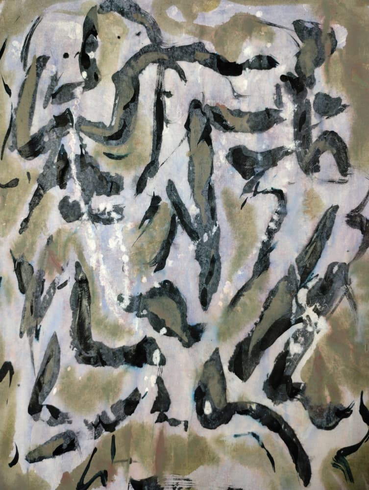 Muted Organic Movement by Michael Cross — canvas wall art