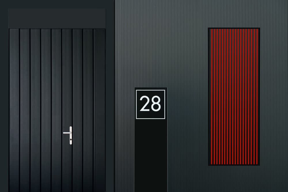 Modern Door Red Accent by Streiff Marcel — canvas wall art