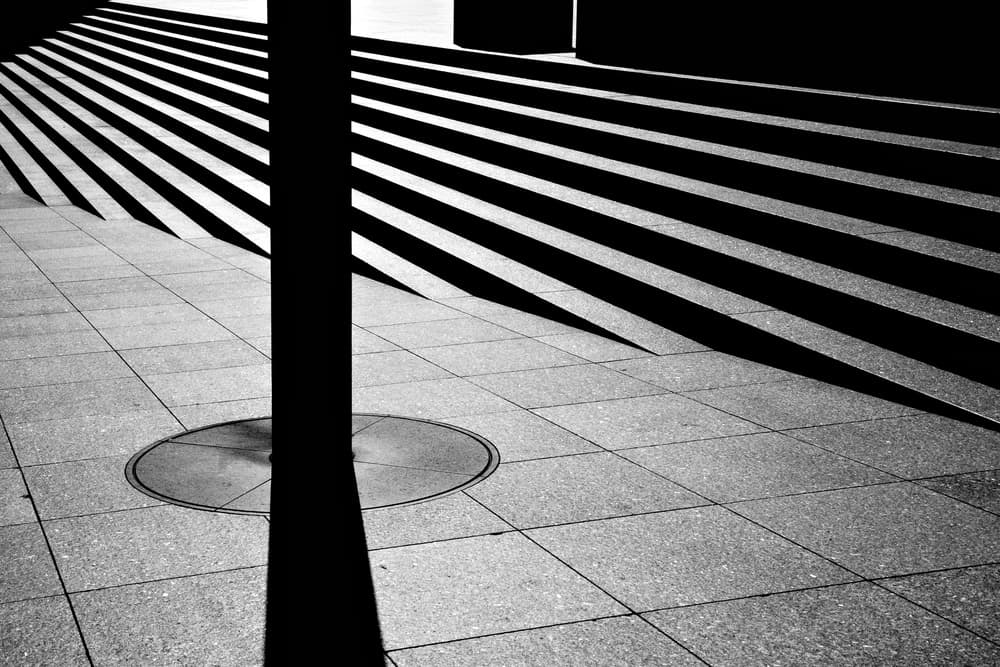 Stairway Shadows by txules — canvas wall art