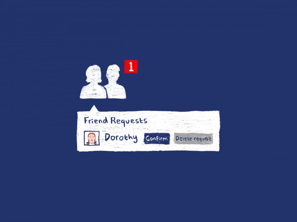 Dorothy's Friend Request by Martina Scott — canvas wall art