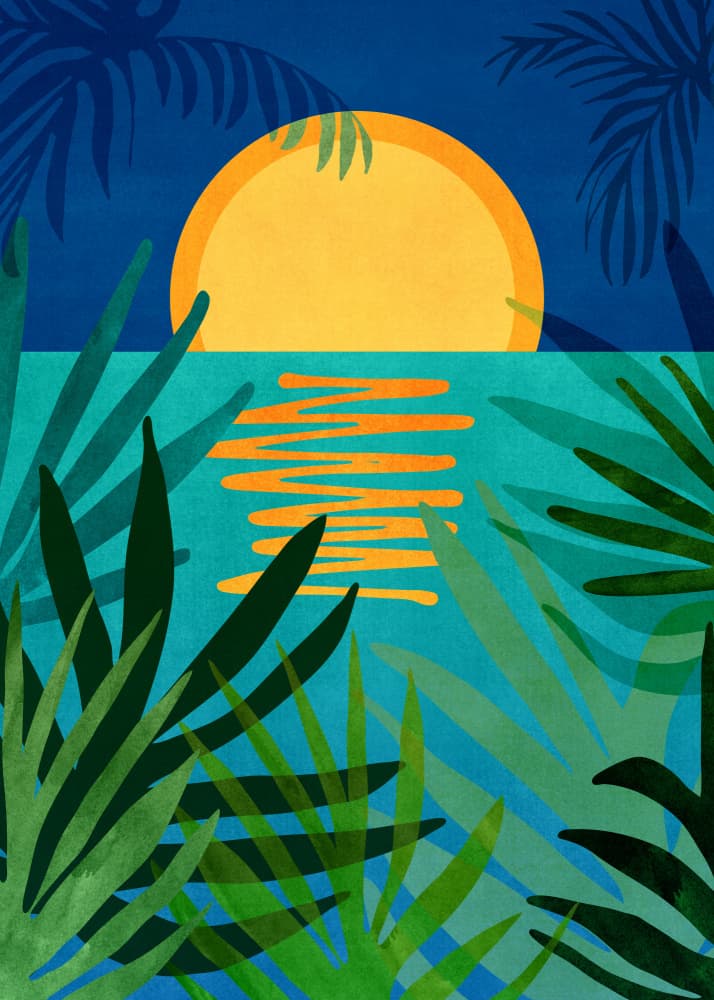 Moon Rise Landscape by Kristian Gallagher — canvas wall art