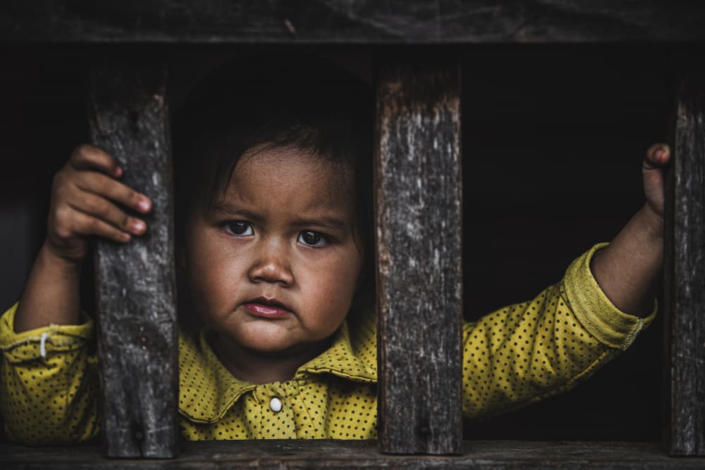Young Girl's Deep Gaze by Marco Tagliarino — canvas wall art