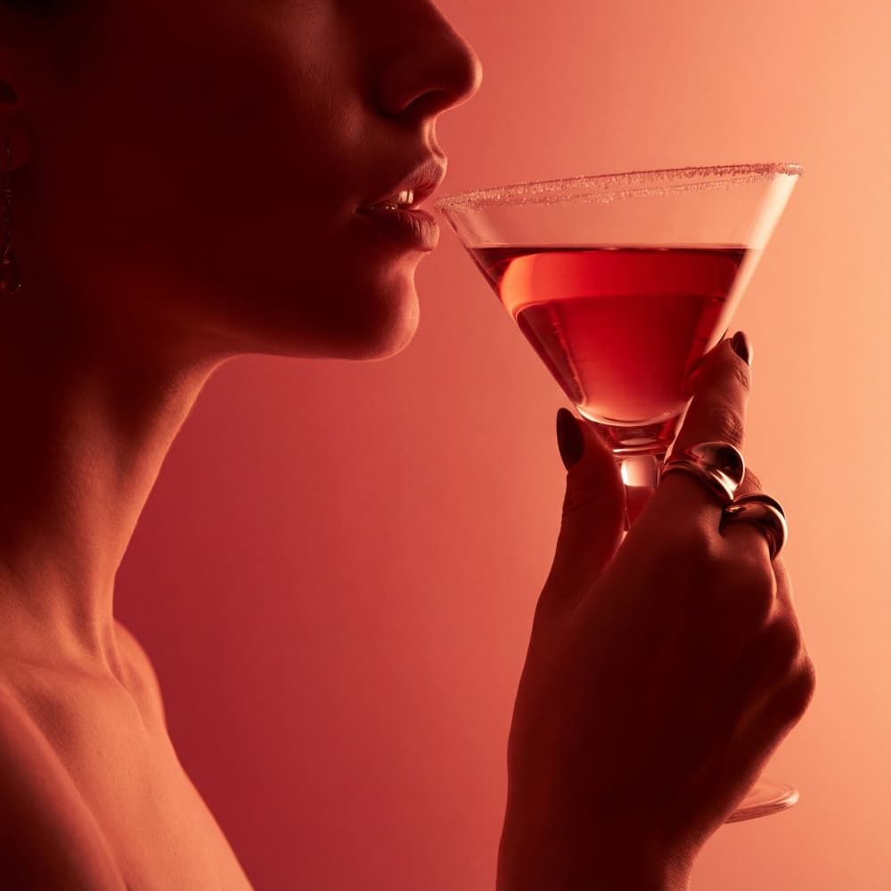 Sip of Red Elegance by Andreas Magnusson — canvas wall art