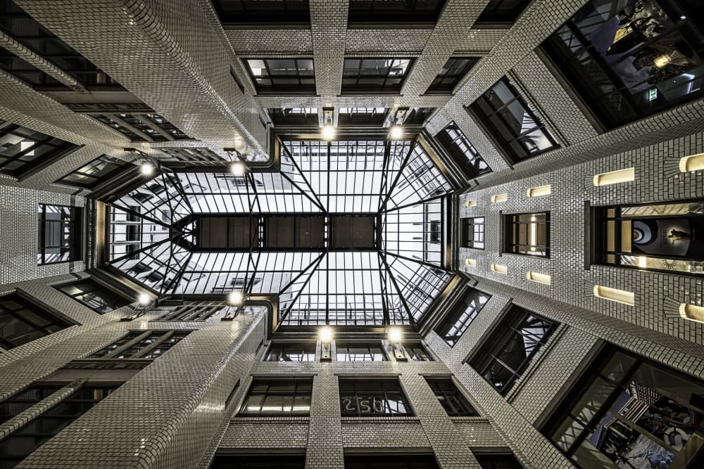 Atrium Glass Ceiling by fotomarion — canvas wall art