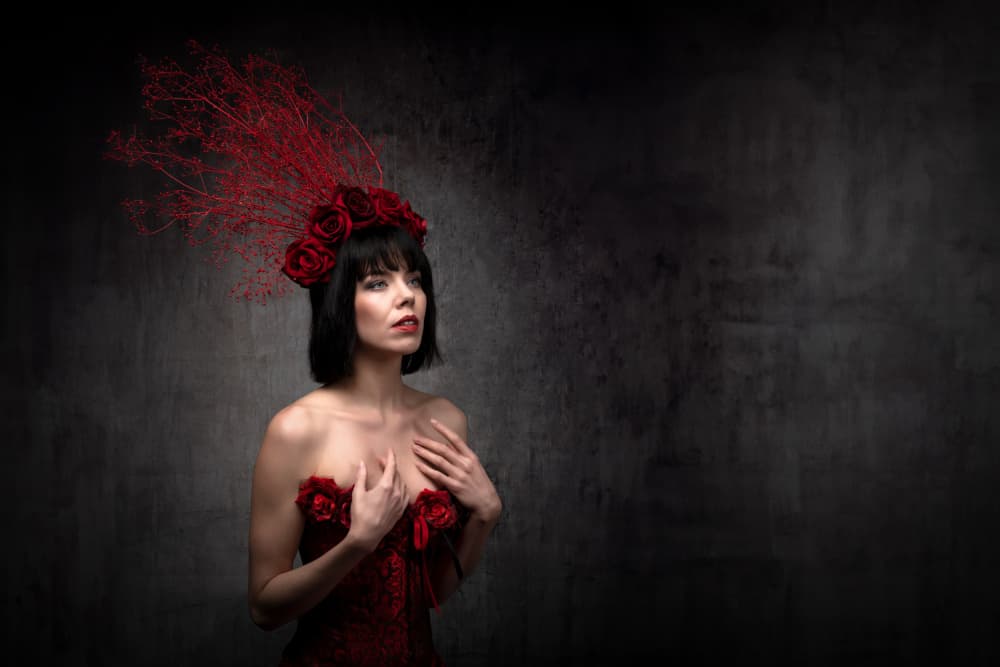 Captivating Red Roses by Luc Stalmans — canvas wall art