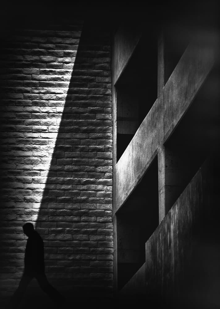 Shadow Man Walking by Roxana Labagnara — canvas wall art
