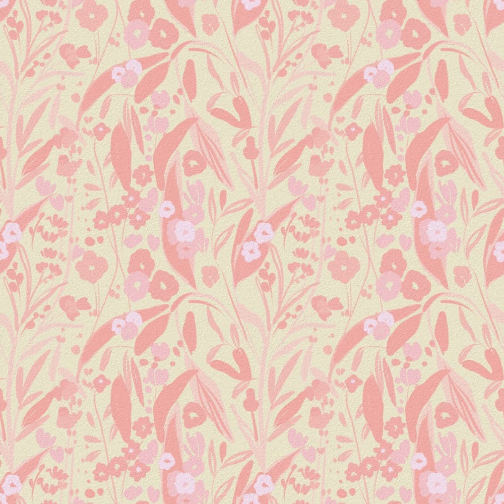 Blush Pink Floral Pattern by Josie George — canvas wall art